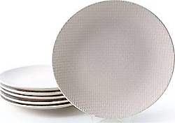 Keramika Rölyefli Q32 27 cm 6'lı Servis Tabağı