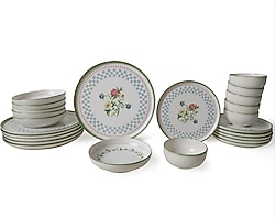 Keramika Rose Line 24 Parça 6 Kişilik Yemek Takımı