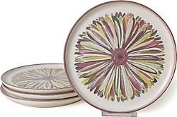 Keramika Serene Flower Nordic 22 cm 4'lü Pasta Tabağı