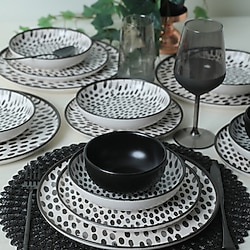 Keramika Shadow Nordic 24 Parça 6 Kişilik Yemek Takımı
