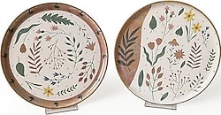 Keramika Soft Bloom Nordic 22876-77 22 cm 4'lü Pasta Tabağı