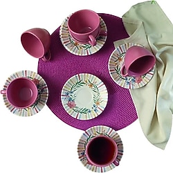Keramika Soft Flowers Kera 12 Parça 6 Kişilik Çay Takımı