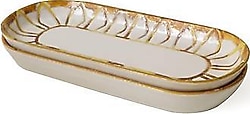 Keramika Worn Gold Noyan 22967 26 cm 2'li Kayık Tabak