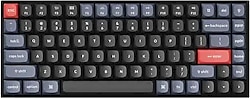 Keychron K2 Pro QMK/VIA RGB %75 TKL K Pro Red Switch Kablolu/Kablosuz Mekanik Oyuncu Klavyesi