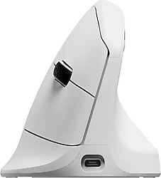 Keychron M5-A24 Beyaz Dikey Şarjlı Makrolu Ergonomik Optik Kablolu/Kablosuz Mouse