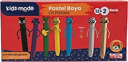 Kids Mode Altıgen 12+2 Yağlı Pastel Boya