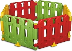 King Kids 9000 6 Parça FS Sarı-Kırmızı-Yeşil Oyun Çiti