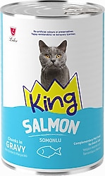 King Soslu Somonlu 400 gr Yetişkin Konserve Kedi Maması