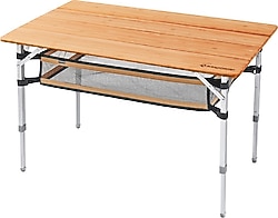 Kingcamp Bamboo Plus 100x65 cm Ahşap Katlanır Kamp Masası