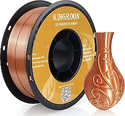 Kingroon Silk PLA 1.75 mm 1 kg Bakır Filament