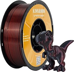 Kingroon Silk PLA 1.75 mm 1 kg Siyah-Kırmızı Filament