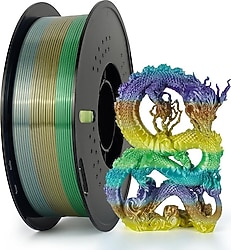 Kingroon Silk Rainbow PLA 1.75 mm 1 kg Forest Filament