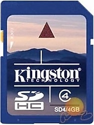 Kingston SD4/4GB SDHC 4 GB Hafıza Kartı