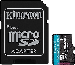 Kingston Canvas Go Plus SDCG3/1TB Class10 UHS-I U3 A2 V30 1 TB Micro SD Kart