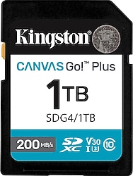 Kingston Canvas Go! Plus SDG4/1TB Class 10 UHS-I U3 V30 1 TB Hafıza Kartı