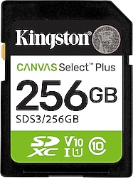 Kingston Canvas Select Plus SDS3-256GB Class 10 UHS-I U1 A1 V10 256 GB Hafıza Kartı