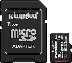 Kingston Canvas Select Plus SDCS3/1TB Class 10 UHS-I U3 A1 V30 1 TB Micro SD Kart