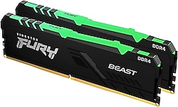 Kingston Fury Beast RGB 16 GB (2x8) 3600 MHz DDR4 CL17 KF436C17BBAK2/16 Ram