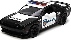 Kinsmart 2023 Dodge Challenger Srt Demon 170 Police Çek Bırak Araba KT5461DP