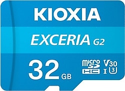 Kioxia Exceria G2 LMEX2L032GG2 Class 10 UHS-I U3 V30 32 GB Micro SD Kart