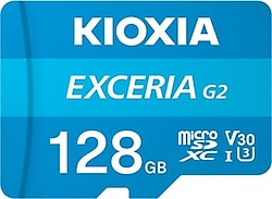 Kioxia Exceria G2 LMEX2L128GG2 Class 10 UHS-I U3 V30 128 GB Micro SD Kart