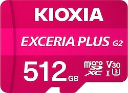 Kioxia Exceria Plus G2 LMPL2M512GG2 Class 10 UHS-I U3 A1 V30 512 GB Micro SD Kart