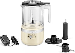 KitchenAid 5KFCB519EAC 1.19 lt 24 W Kablosuz Mutfak Robotu Almond Cream