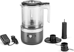 KitchenAid 5KFCB519EDG 1.19 lt 24 W Kablosuz Mutfak Robotu Charcoal Grey