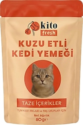Kito Fresh Kuzu Etli 80 gr Kedi Yaş Maması