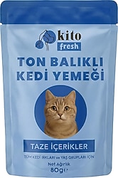 Kito Fresh Ton Balıklı 80 gr Kedi Yaş Maması