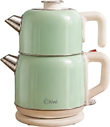 Kiwi Retro KTM-2921 1800 W Yeşil Çelik Çay Makinesi