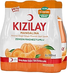 Kızılay C Vitaminli Mandalina Aromalı Maden Suyu 6x200 ml