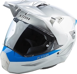 Klim X1 Alpha Carbon Beyaz Mavi Full Face Motor Kaskı