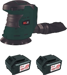 KLpro KLEZ18-20 Çift Akülü 2 Ah Eksantrik Zımpara Makinesi