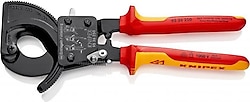 Knipex 95 36 250 Cırcır Mekanizmalı Kablo Makası