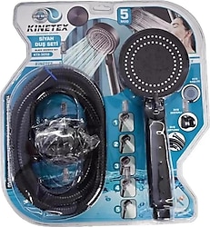 Knitex KTX-3052 5 Fonksiyonlu Lüks Siyah Duş Seti