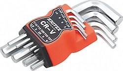 Knitex KTX-409 9 Parça Düz Kısa Alyan Anahtar Takımı