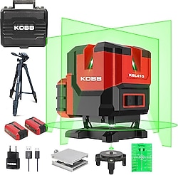 Kobb KBL41GTP 30 m Çift Akülü Otomatik Yeşil Çizgi Lazer Hizalama