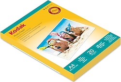 Kodak 180 gr/m2 20x30 A4 20 Adet Parlak Fotoğraf Kağıdı