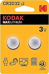 Kodak CR2032 Ultra Lityum 2'li Düğme Pil
