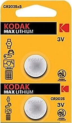 Kodak CR2025 2'li Lityum Düğme Pil