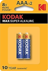 Kodak Max 2'li Alkalin AAA İnce Kalem Pil