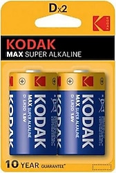 Kodak Max KD-2 LR20 2'li Büyük Pil