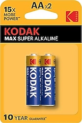 Kodak Max Super Alkalin AA 2'li Kalem Pil