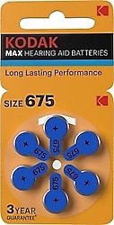 Kodak P675 6'lı İşitme Cihazı Pili