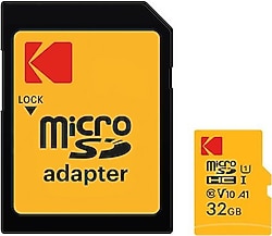 Kodak Premium Performans Class 10 UHS-I U1 V10 A1 32 GB Micro SD Kart