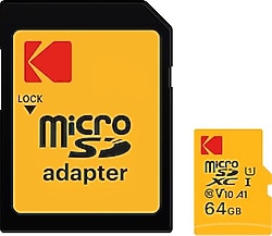 Kodak Premium Performans Class 10 UHS-I U1 V10 A1 64 GB Micro SD Kart