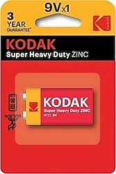 Kodak Super Heavy Duty 9V Çinko Karbon Pil