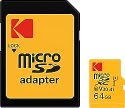 Kodak Ultra Performans Class 10 UHS-I U3 V30 A1 64 GB Micro SD Kart