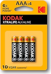 Kodak Xtralife 4'lü Alkalin AAA İnce Kalem Pil
